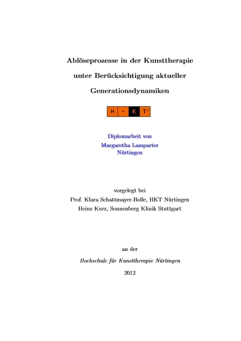 Ablösungsprozesse in der Kunsttherapie